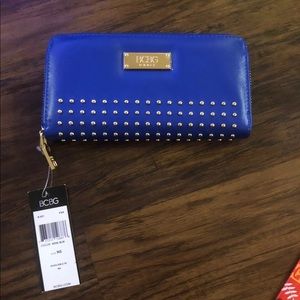 BCBG Blue Wallet